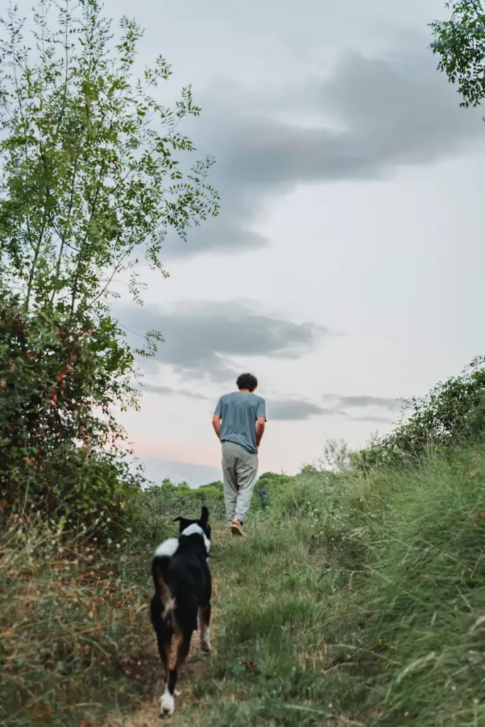Rafaël et son chien Timba